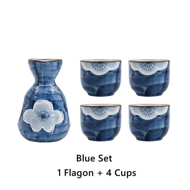 Japanische Sakura Handgefertigte Keramische Sake-Sets | Brehn