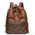 Stylischer genagelter Leder-Rucksack