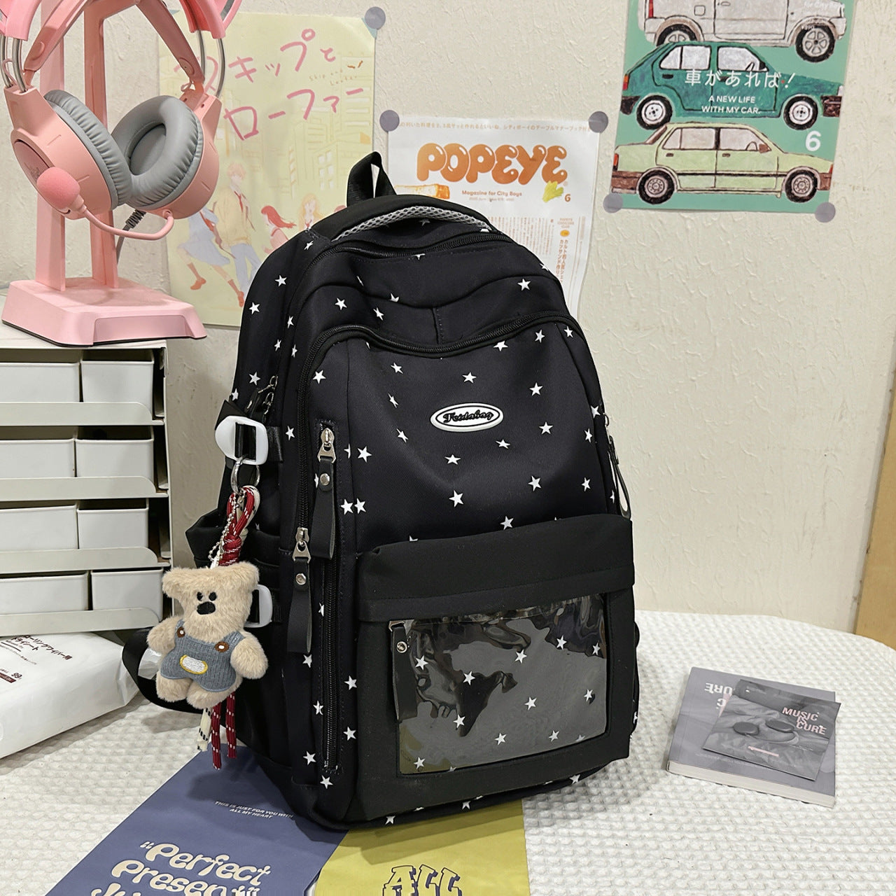 Stern-Druck Multifunktionaler Schulrucksack Brehn