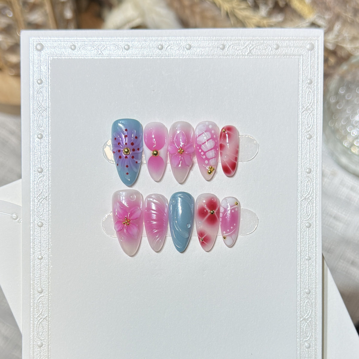 Wiederverwendbares Press-On Nagelset Brehn