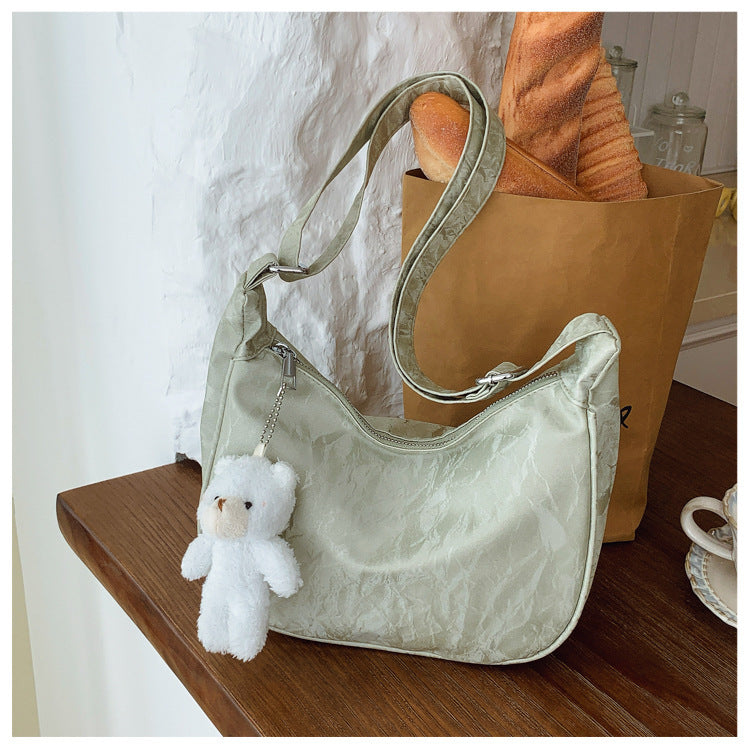 Zeitgenössische Weiche Leder Schultertasche Brehn