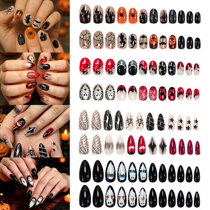 Halloween Kunstnagelset mit kreativen und verspielten Motivdesigns Brehn