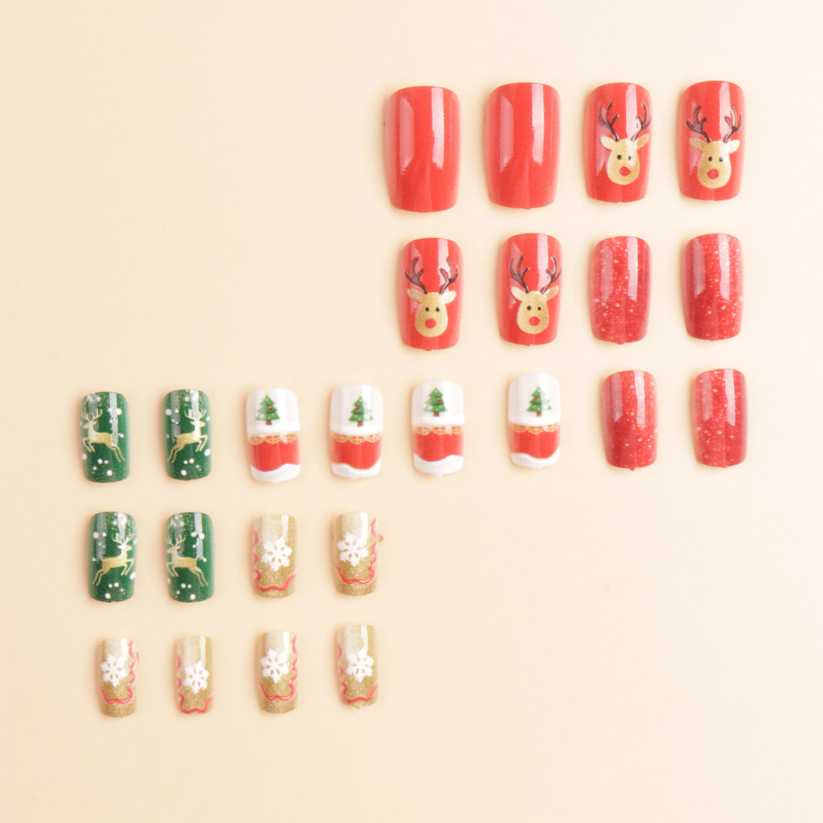 Festliche Nagelkunst Aufkleber Brehn