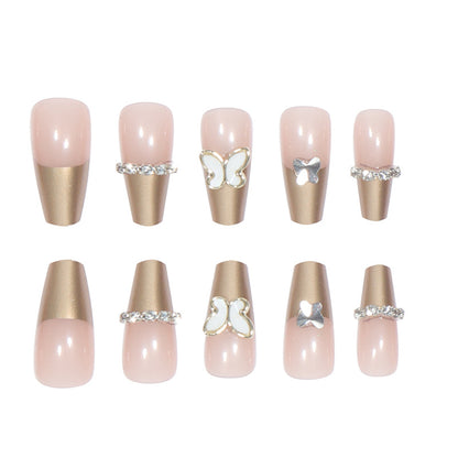 Künstlerisches Press-On-Nagelkunst-Set Brehn