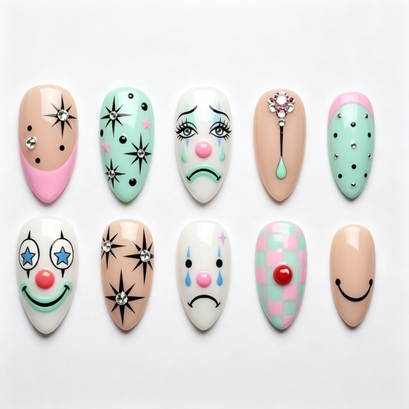 Halloween-Themen Press-On Nagelset Brehn