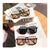 Oversized geometrische Rahmen Sonnenbrille Brehn