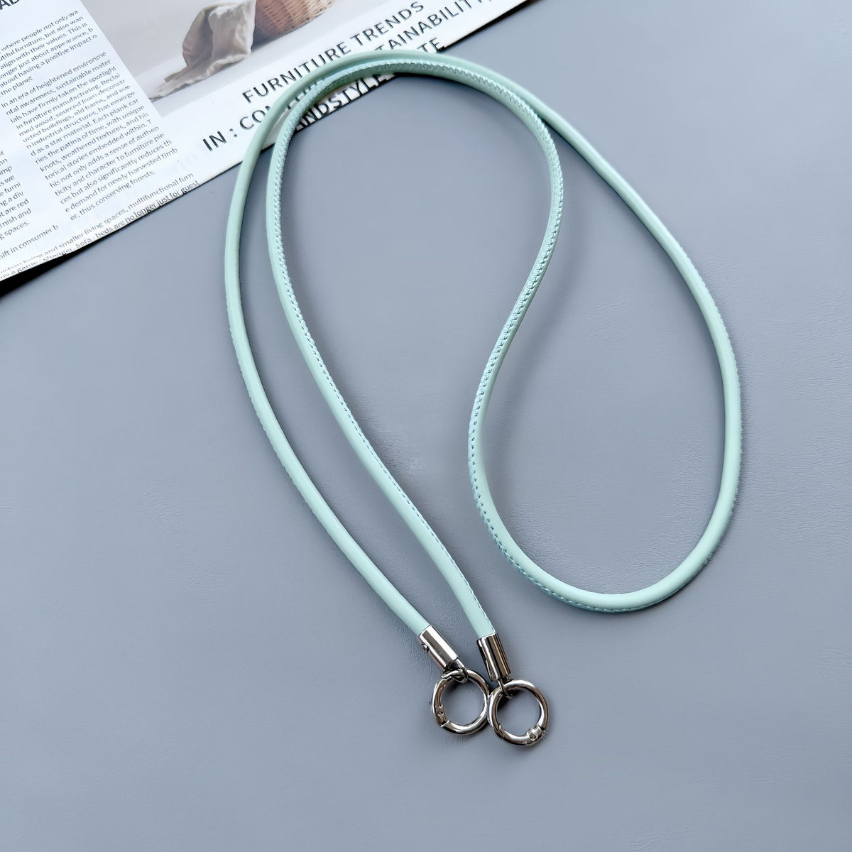 Premium Doppelring-Lederumhängeband Brehn