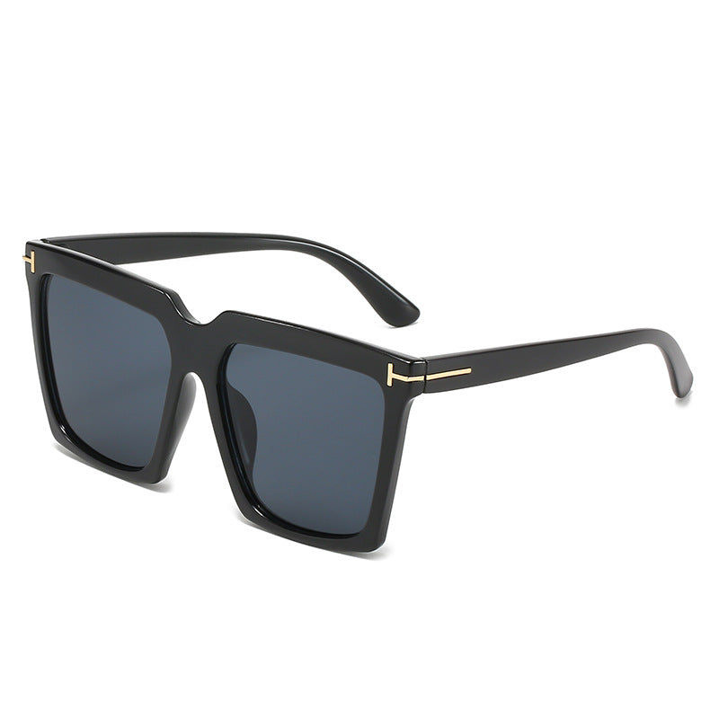 Damen oversized quadratische Sonnenbrille mit luxuriösen Akzenten Brehn