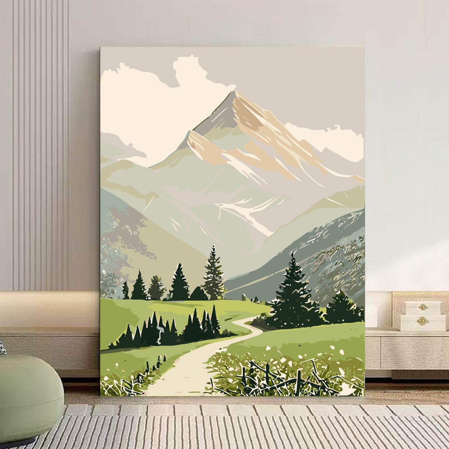 Szenische Berglandschaft Leinwand Kunst Brehn 1785768018