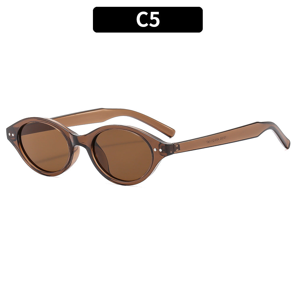 Vintage ovale Sonnenbrille