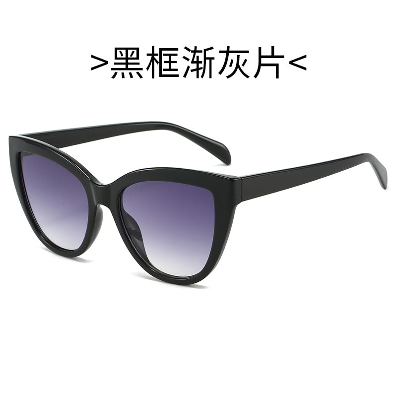 Damen Cat-Eye Sonnenbrille mit transparentem Rahmen und UV-Schutz Brehn