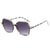 Damen oversized Sonnenbrille mit modernem, transparentem Rahmen Brehn