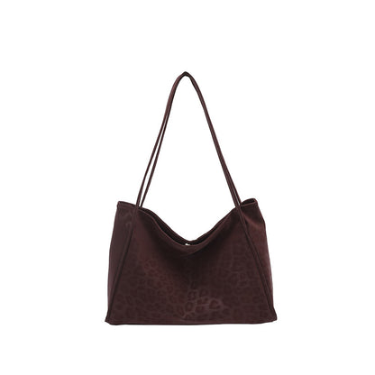 Luxuriöse Texturierte Wildleder Schulter Tragetasche