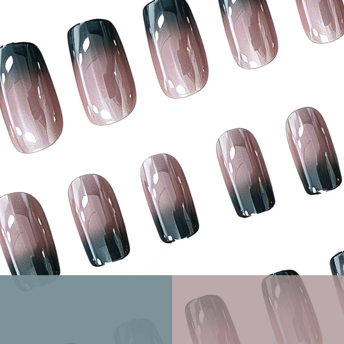 Glänzende Ombre Nail Art Verlängerungen Brehn