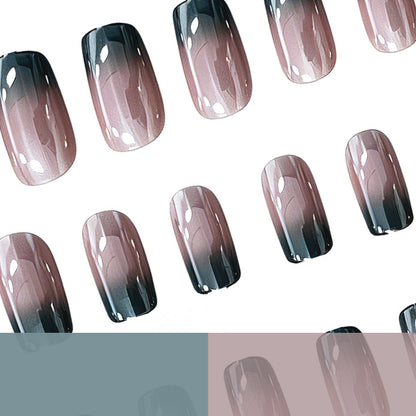 Glänzende Ombre Nail Art Verlängerungen Brehn
