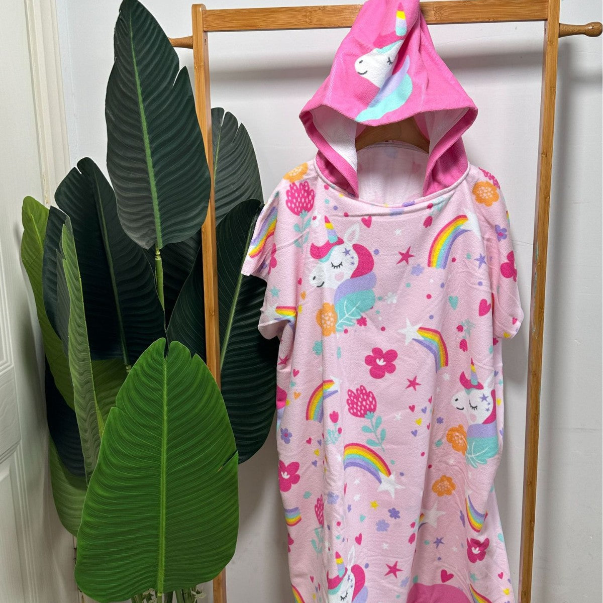 Kinder Haifisch-Design Kapuzenhandtuch Poncho Brehn