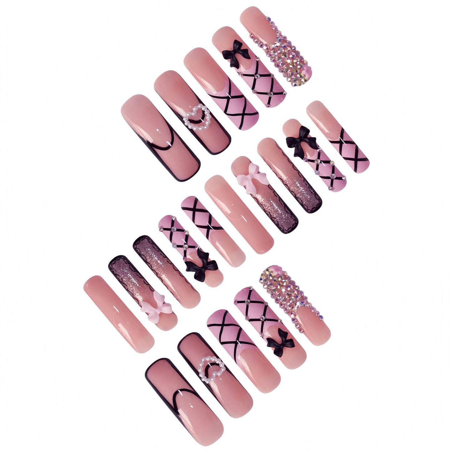 Glamouröse Statement Nagelkunst Extensions Brehn