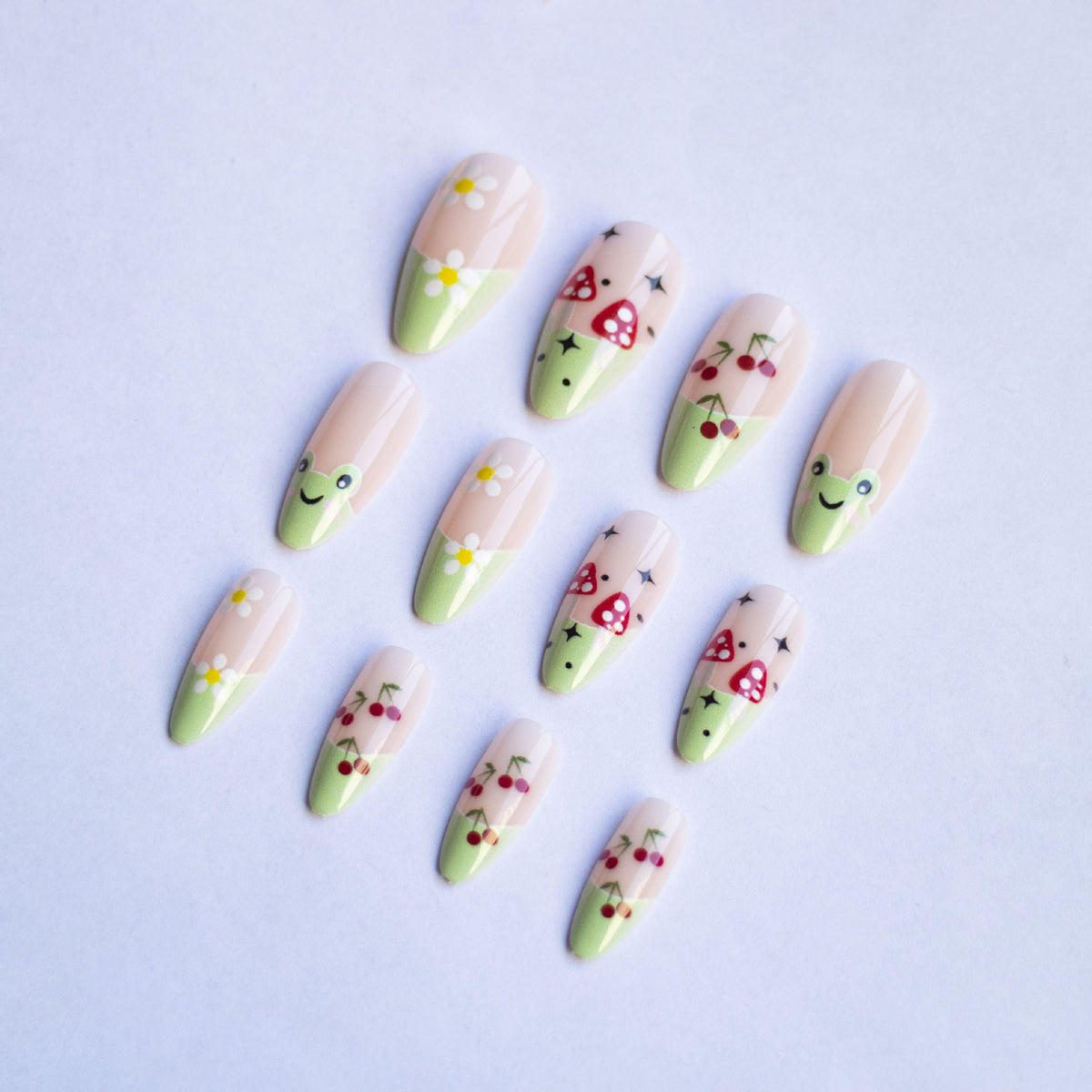 Künstlerisches Floral-Nagelkunst-Design-Kit  1790957892