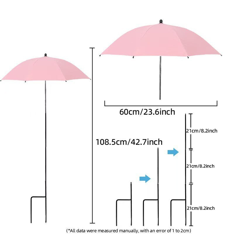 Damen Sonnenschutzschirm mit flexiblem Stativ Brehn