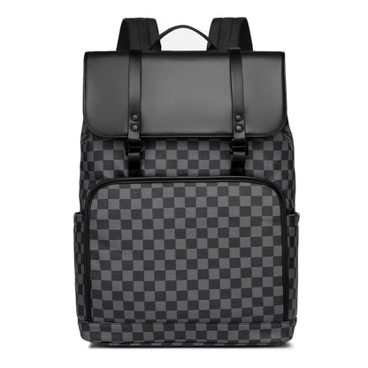 Stylischer Schachbrettmuster-Rucksack Brehn