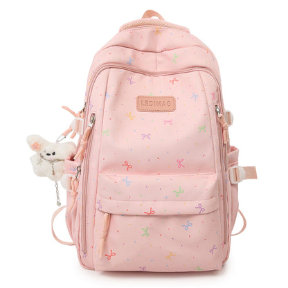 Stylischer Schulrucksack mit lustigen gemusterten Akzenten Brehn