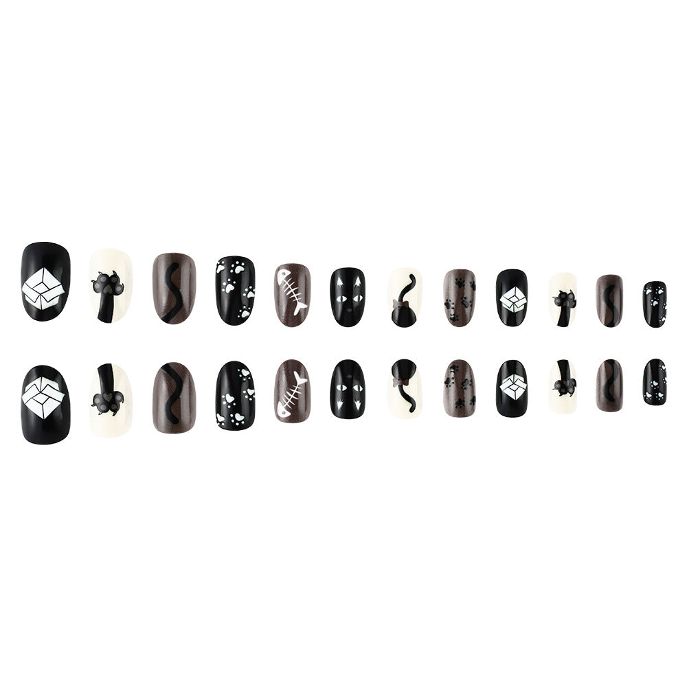 Kreatives katzenmotiviertes Nagelkunst-Set Brehn