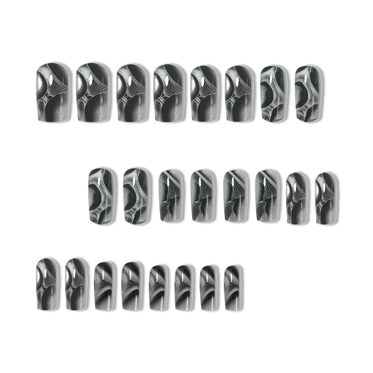 Künstlerisches Gel-Nagelkunst-Design Brehn
