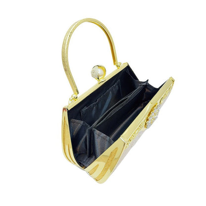 Vintage Perlenverzierte Abendtasche