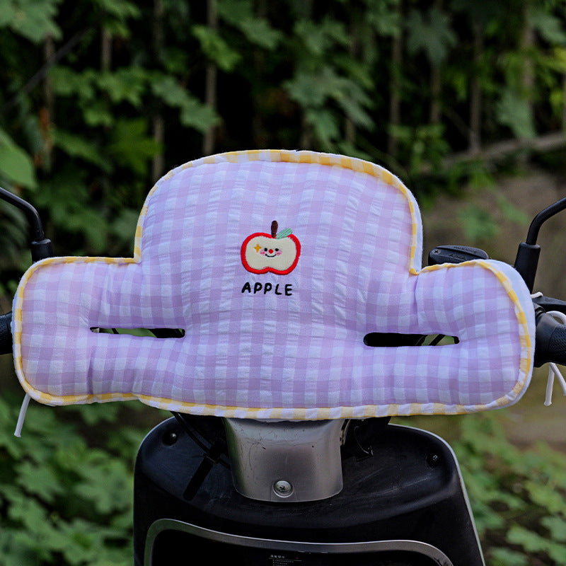 Gepolstertes Lenker-Handmuff für Roller mit niedlichem Plüsch-Katzenmotiv