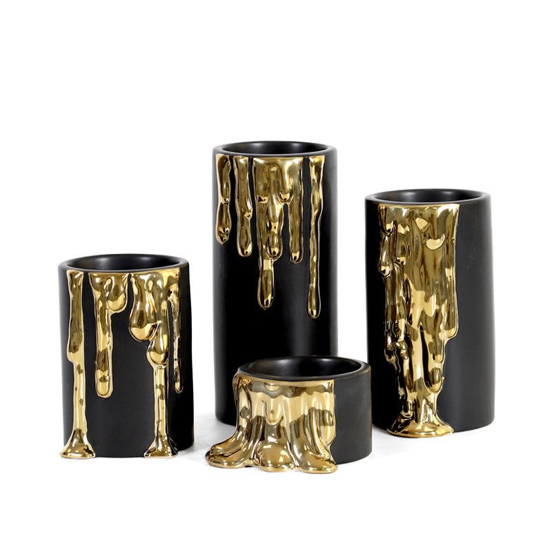 Dekorativer Tropfkerzenhalter Set