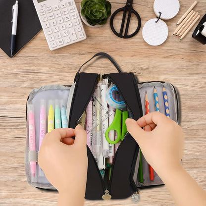 Stylische Mehrfachfächer-Stiftetasche
