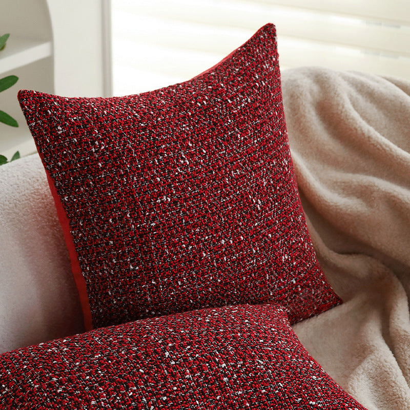Quadratischer Bouclé-Tweed Kissenbezug mit strukturierter Gewebeoptik und verdecktem Reißverschluss Brehn