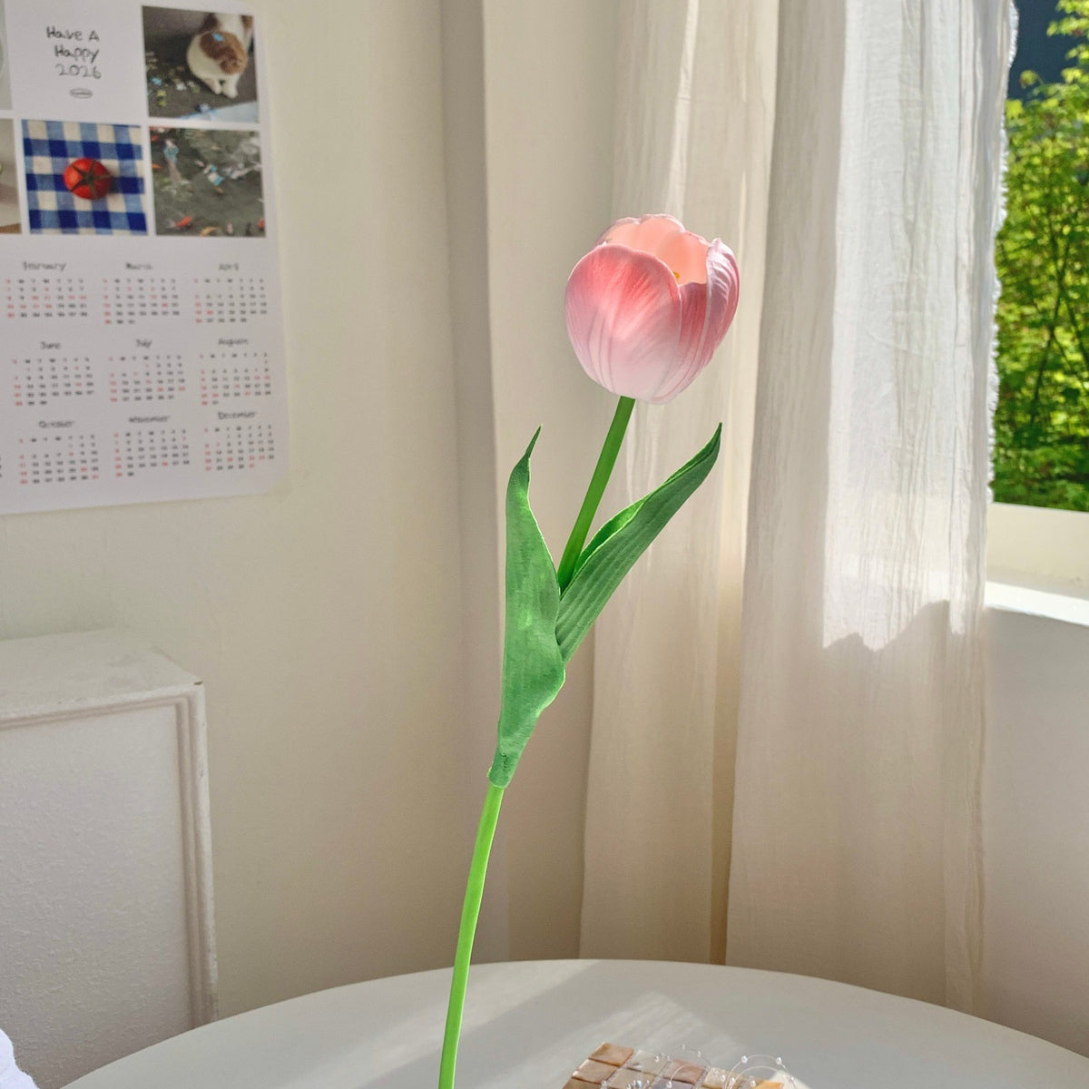 Realistische Tulpenblume