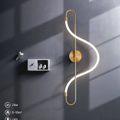 Künstlerische LED-Wandlampe