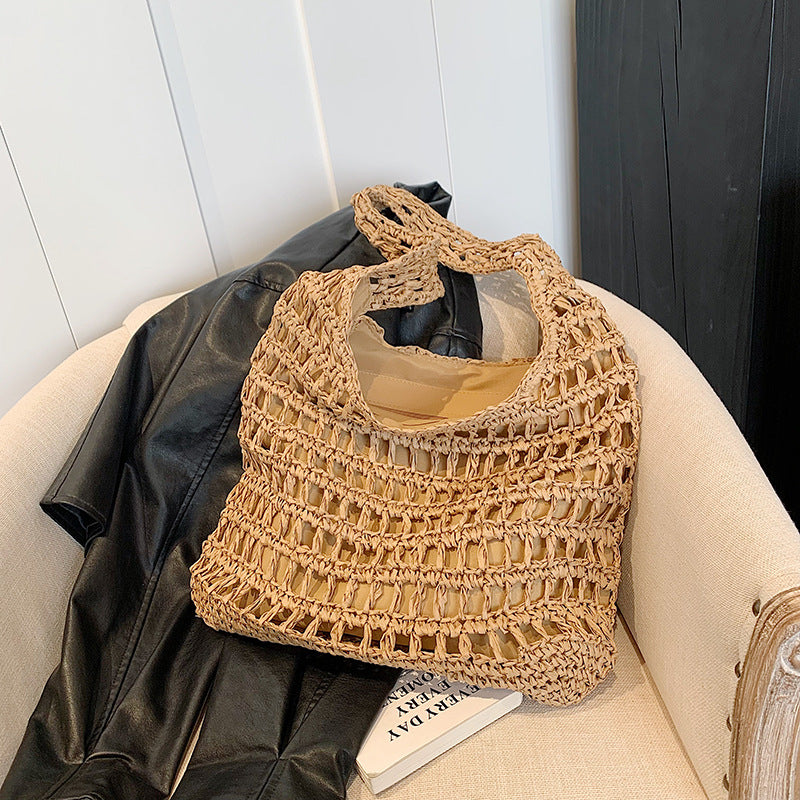 Handgefertigte Geflochtene Strohtasche