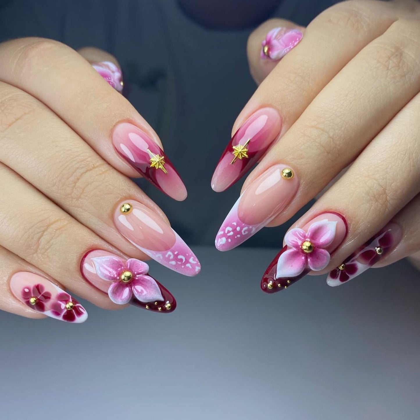 Luxus Nagelkunst-Set mit galaktischen Motiven Brehn