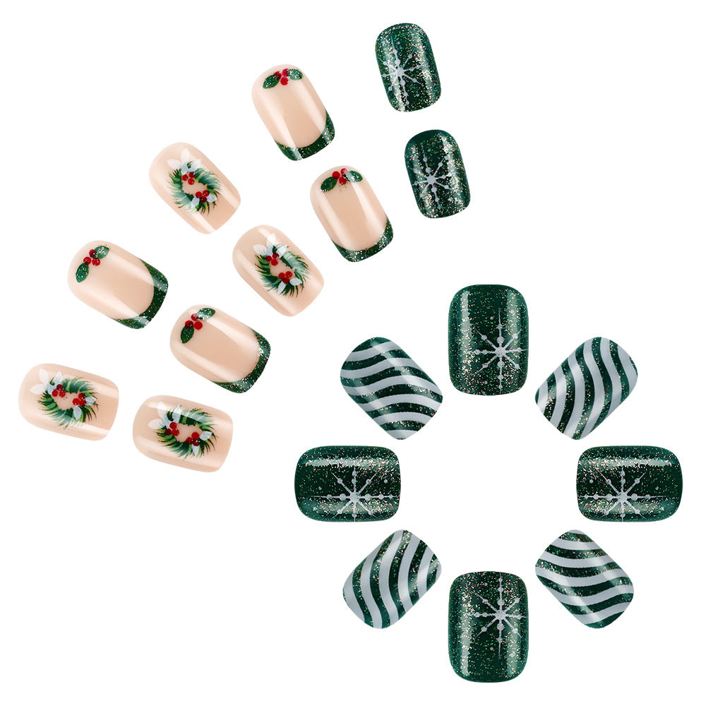Festliches Feiertags-Nagelkunst-Design Brehn 1787542833