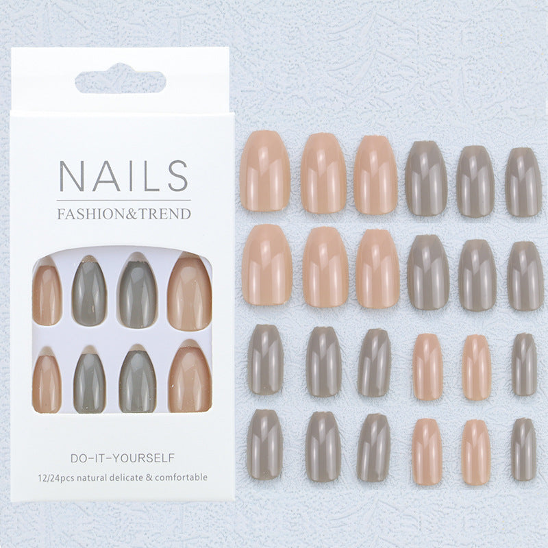 Künstlerisches Grafik Press-On Nagelset Brehn