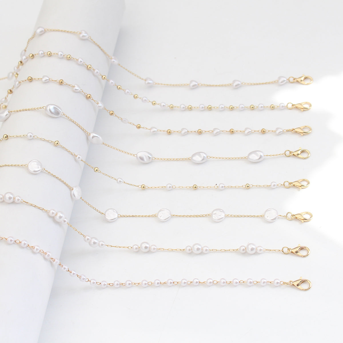 Perlenakzentuierte Brillenband Brehn