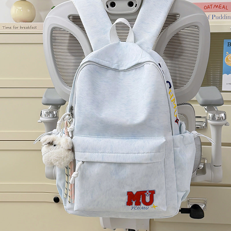 Lässiger bestickter Schulrucksack