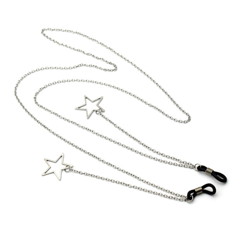 Stylischer geometrischer Ketten-Brillenhalter Brehn