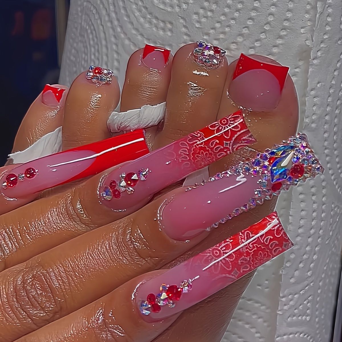 Dekorative Glam Nagelkunst Brehn