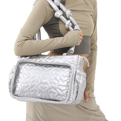 Herz-Muster Stepphandtasche