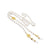 Elegante Brillekette mit Perlen und Goldakzenten Brehn