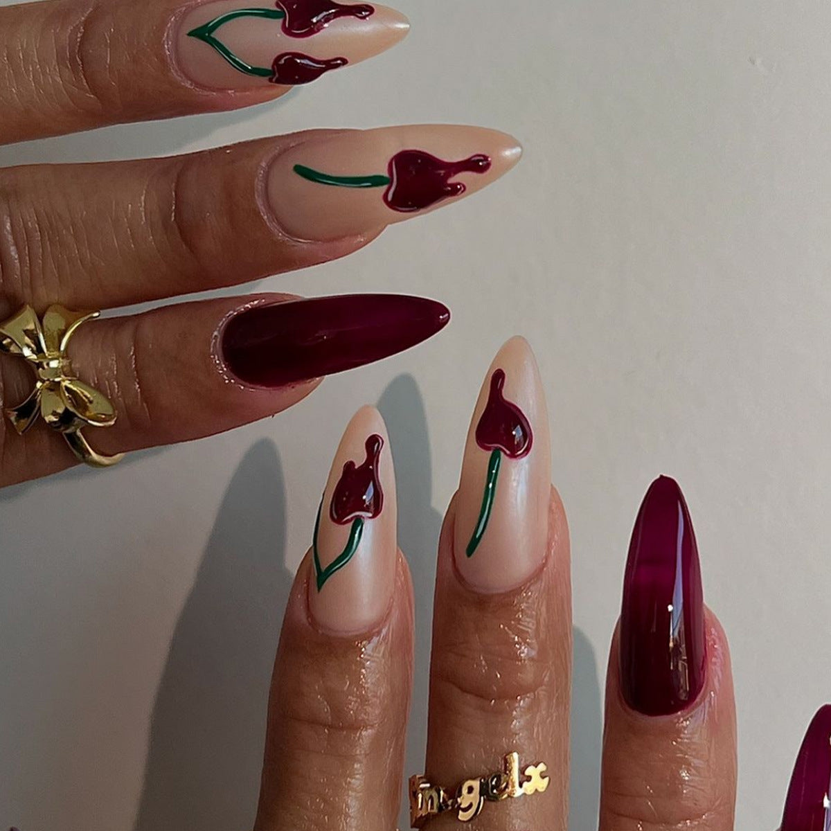Stylisches Stiletto Press-On Nagelset Brehn