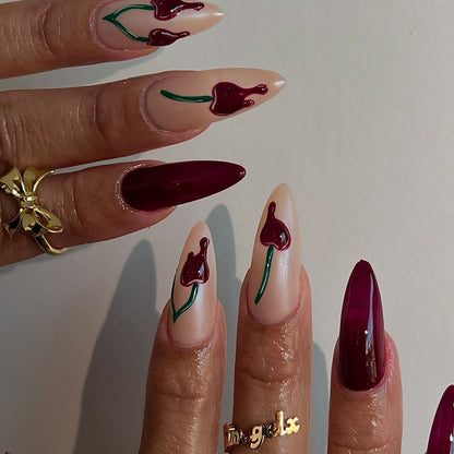 Stylisches Stiletto Press-On Nagelset Brehn