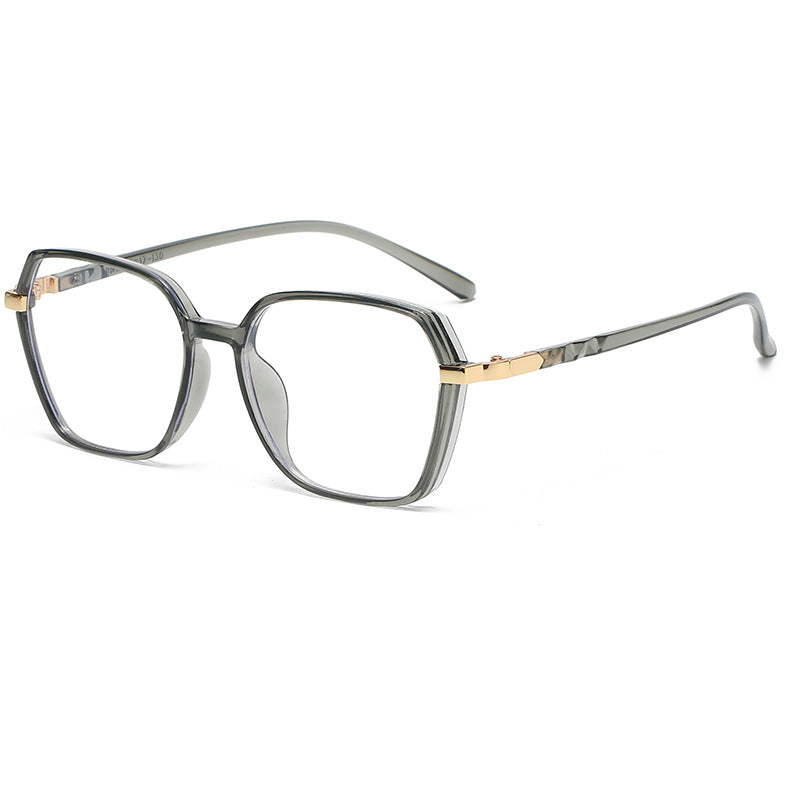 Damen modische quadratische Lesebrille mit goldenen Akzenten Brehn