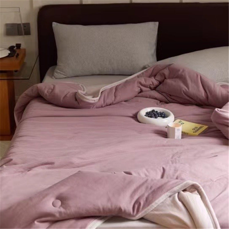 Leichte Wendbare Steppdecke aus Mikrofaser mit soften Ziernähten
