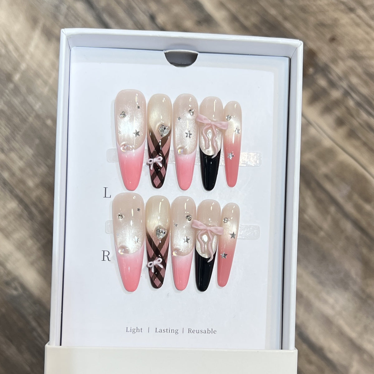 Premium Dekorative Stiletto Drucknagelset Brehn