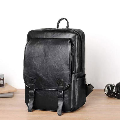 Leder Laptop Rucksack Brehn